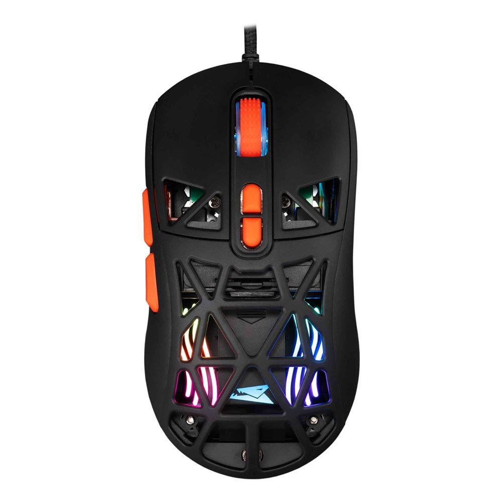 Baracuda SEAL Gaming Mus - 7D / 12800 DPI - Svart