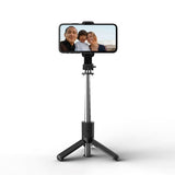 Tech-Protect L02S Selfie Stick med Stativ & Bluetooth - Svart