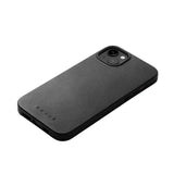 Mujjo iPhone 14 Plus Leather Deksel - MagSafe Kompatibel - Svart