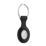 Tech-Protect Icon Silikon Deksel til AirTag 1. & 2. Gen. m. Nøkkelring - Svart