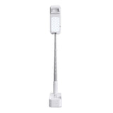 4smarts Selfiestativ med LED Lampe og Bluetooth Fjernkontroll - Hvit