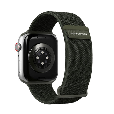 Apple Watch (42/44/45/46/SE/49mm) Vonmählen Fitness Loop 2 Nylon Klokkerem - Grønn