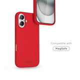Vonmählen iPhone 16 Eco Silikon Deksel - MagSafe Kompatibel - Firecracker