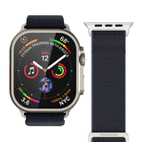 Vonmählen Apple Watch (38/40/SE/41/42mm) Classic Nylon Loop Klokkerem - Navy