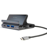 4smarts 7-i-1 USB-C Hub Universal Stativ for Mobil & Nettbrett - Grå