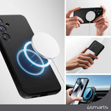 Samsung Galaxy S24+ (Plus) 4Smarts Liquid Silikon Cupertino Deksel - Qi2 Kompatibel - Svart