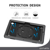 Samsung Galaxy Tab S10 FE / S9 FE 4smarts Rugged Nettbrett Deksel GRIP - Svart