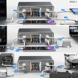 4smarts Lucid GaN DIY Mode Desktop Lader - 300W / 3x USB-C & 1x USB-A - Grå