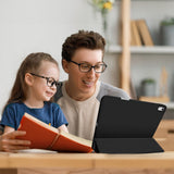 iPad Air 13" (2026 / 2025 / 2024) 4smarts Basic Folio Deksel m. Penne Holder - Svart