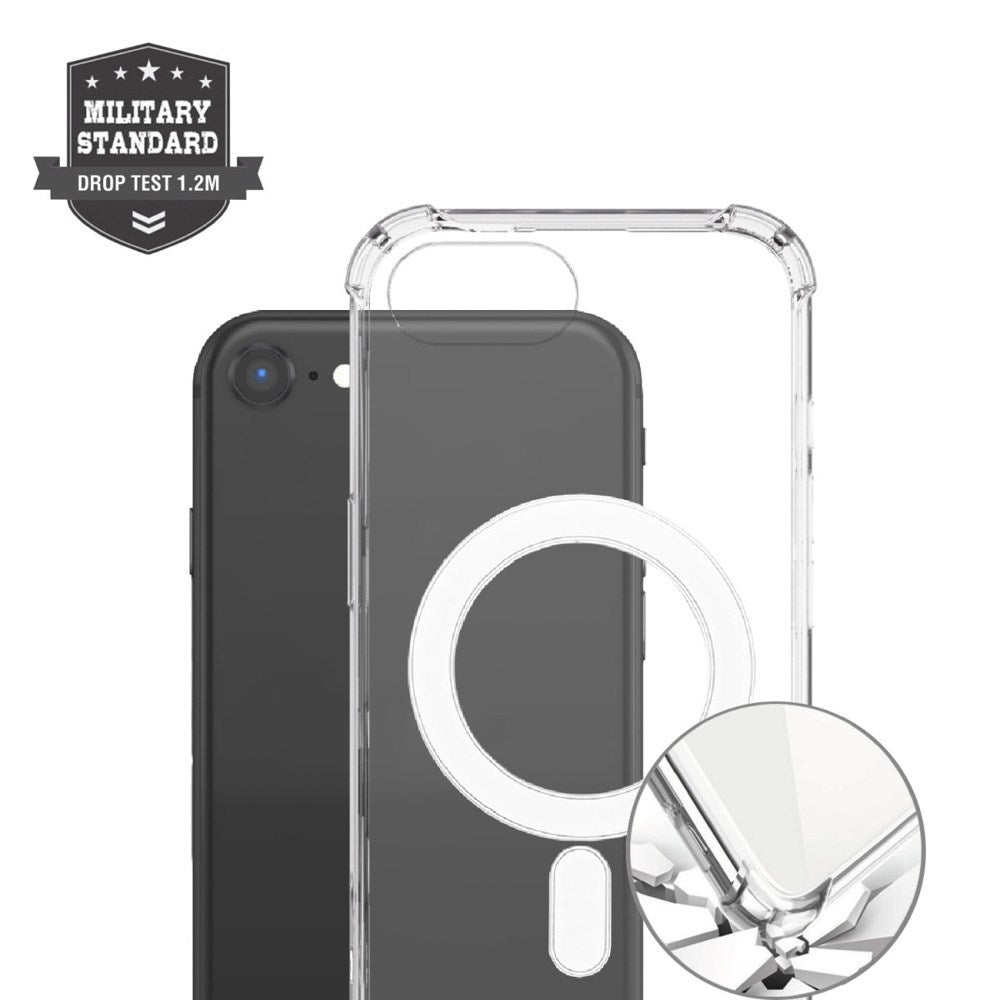 iPhone 17e / 16e 4smarts Ibiza Hybrid Deksel - MagSafe Kompatibel - Gjennomsiktig