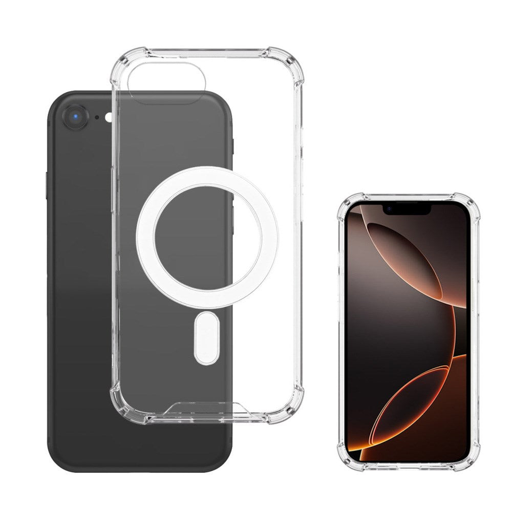iPhone 17e / 16e 4smarts Ibiza Hybrid Deksel - MagSafe Kompatibel - Gjennomsiktig