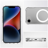 iPhone 17e / 16e 4smarts Ibiza Hybrid Deksel - MagSafe Kompatibel - Gjennomsiktig