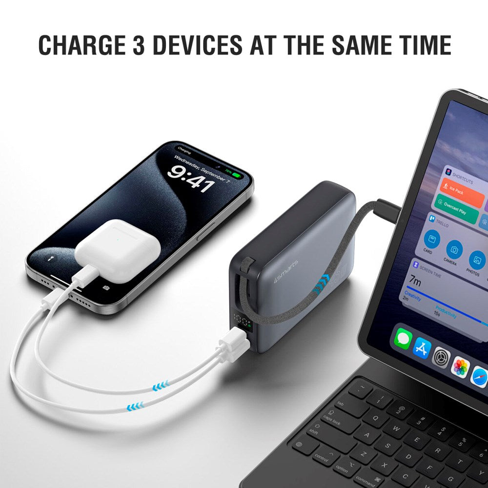 4smarts Enterprise Compact 20.000 mAh PowerBank - 45W - Space Grey