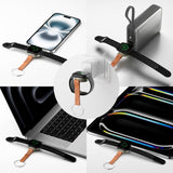 4smarts 3-i-1 Qi2 Trådløs Ladestasjon - MagSafe Kompatibel - Hvit