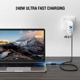 4smarts DigitCord Enterprise USB-C Kabel 240W - 1.5m - Svart