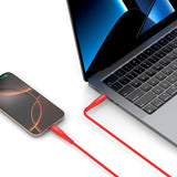 4smarts PrimeCord USB-C til USB-C Kabel 60W - 1.5 m - Rød