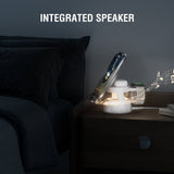 4smarts 3-i-1 Trådløs Lader med Innebygd Lys & Bluetooth for Smarttelefon / Smartklokke / AirPods - MagSafe / Qi2 Kompatibel - Hvit