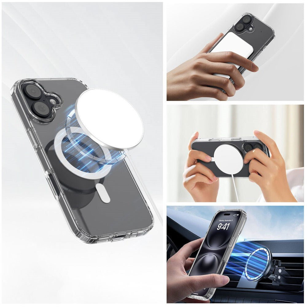iPhone 17 4Smarts 360° Protection Set m. Deksel & Skjermbeskyttelsesglass - MagSafe Kompatibel - Gjennomsiktig