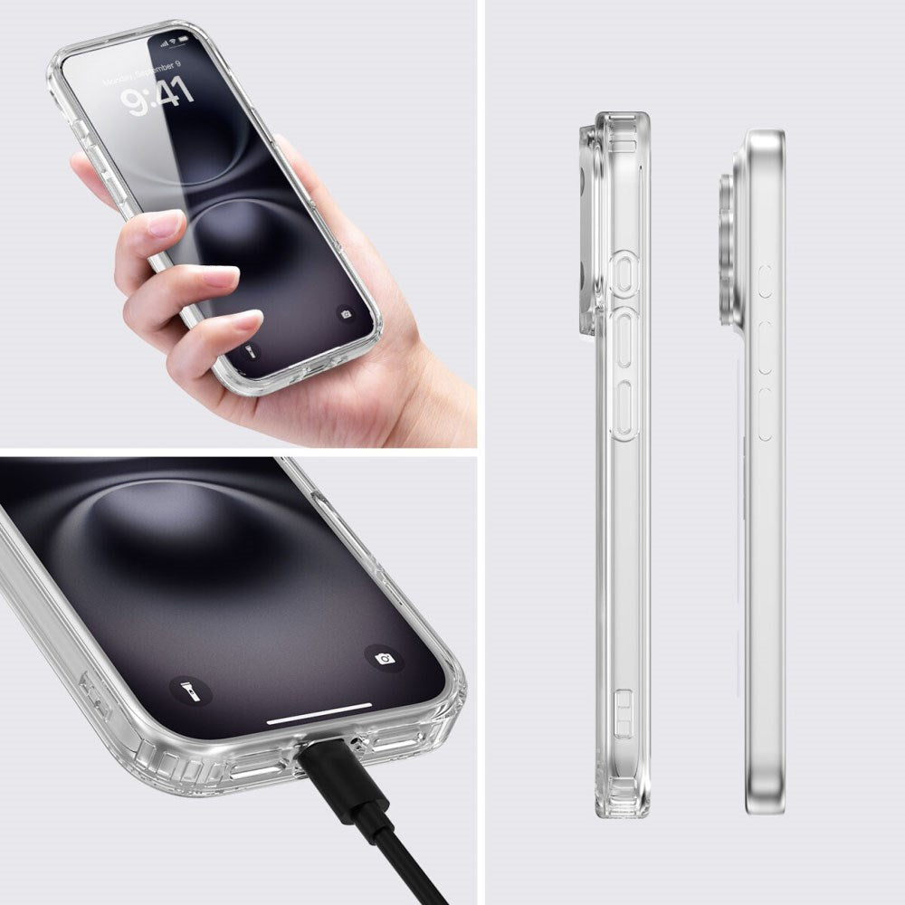 iPhone 17 Pro 4Smarts 360° Protection Set m. Deksel & Skjermbeskyttelsesglass - MagSafe Kompatibel - Gjennomsiktig