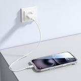 iPhone Air 4Smarts 3-i-1 Premium Starter Set - MagSafe Deksel, Skjermbeskyttelse & 20W Vegglader - Gjennomsiktig / Hvit