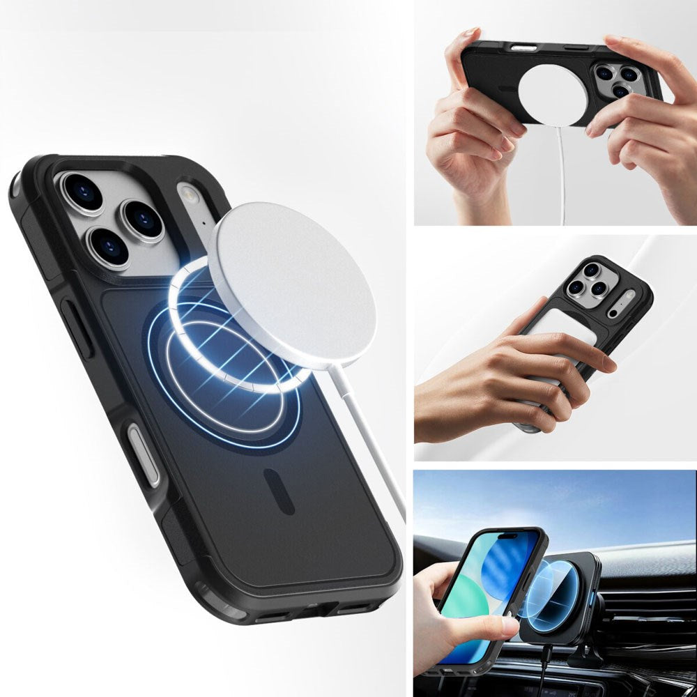 iPhone 17 Pro 4Smarts Defend Deksel - MagSafe Kompatibel - Svart
