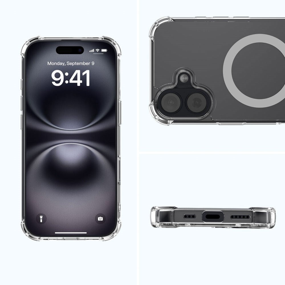 iPhone 17 4Smarts IBIZA Hybrid Deksel - MagSafe Kompatibelt - Gjennomsiktig