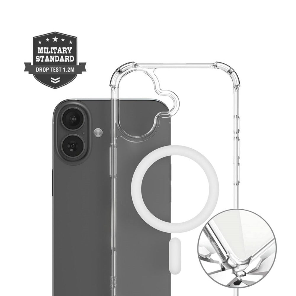 iPhone 17 4Smarts IBIZA Hybrid Deksel - MagSafe Kompatibelt - Gjennomsiktig
