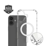 iPhone 17 4Smarts IBIZA Hybrid Deksel - MagSafe Kompatibelt - Gjennomsiktig