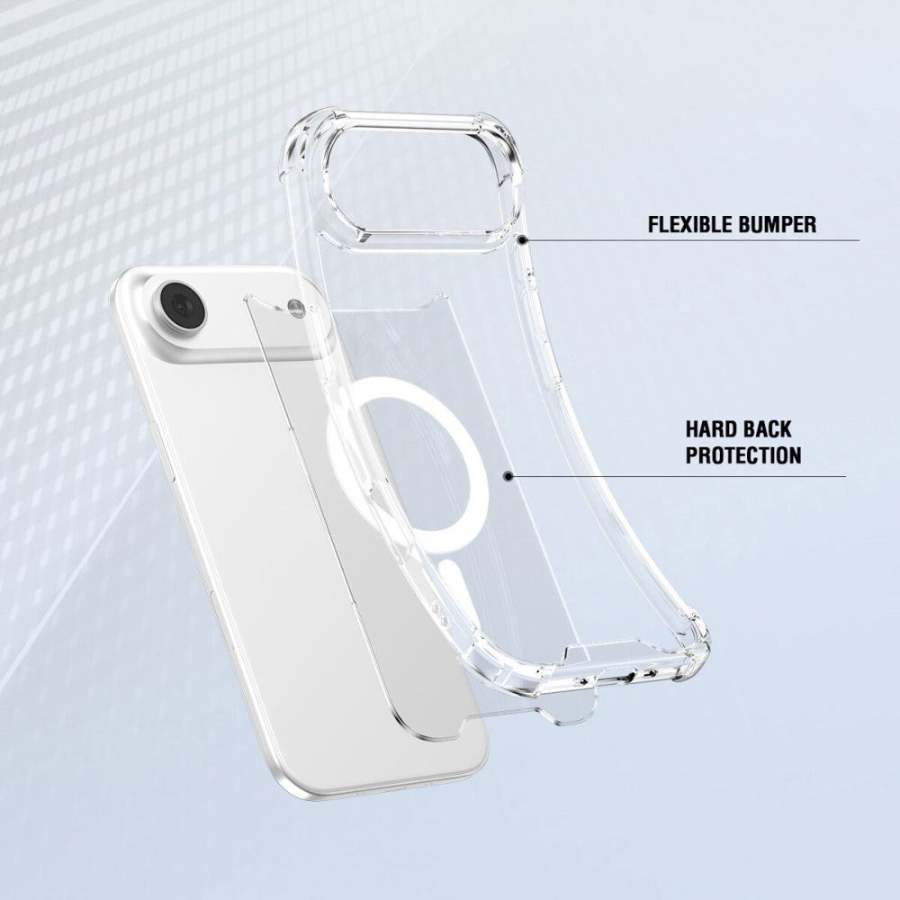 iPhone Air 4Smarts IBIZA Hybrid Deksel - MagSafe Kompatibelt - Gjennomsiktig