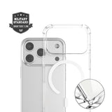 iPhone 17 Pro 4Smarts IBIZA Hybrid Deksel - MagSafe Kompatibelt - Gjennomsiktig