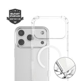 iPhone 17 Pro Max 4Smarts IBIZA Hybrid Deksel - MagSafe Kompatibelt - Gjennomsiktig