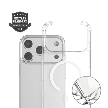 iPhone 17 Pro Max 4Smarts IBIZA Hybrid Deksel - MagSafe Kompatibelt - Gjennomsiktig