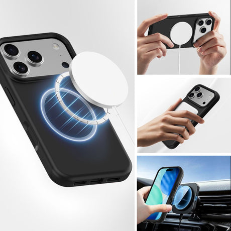 iPhone 17 Pro 4Smarts Silikon Deksel – MagSafe Kompatibelt – Svart