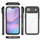 iPhone Air 4Smarts Vanntett 360 Deksel - MagSafe Kompatibelt - Gjennomsiktig / Svart