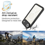 iPhone Air 4Smarts Vanntett 360 Deksel - MagSafe Kompatibelt - Gjennomsiktig / Svart