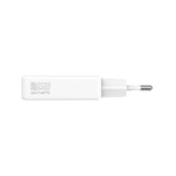 4smarts PDPlug Slim 65W Vegglader med 2 x USB-C - Hvit