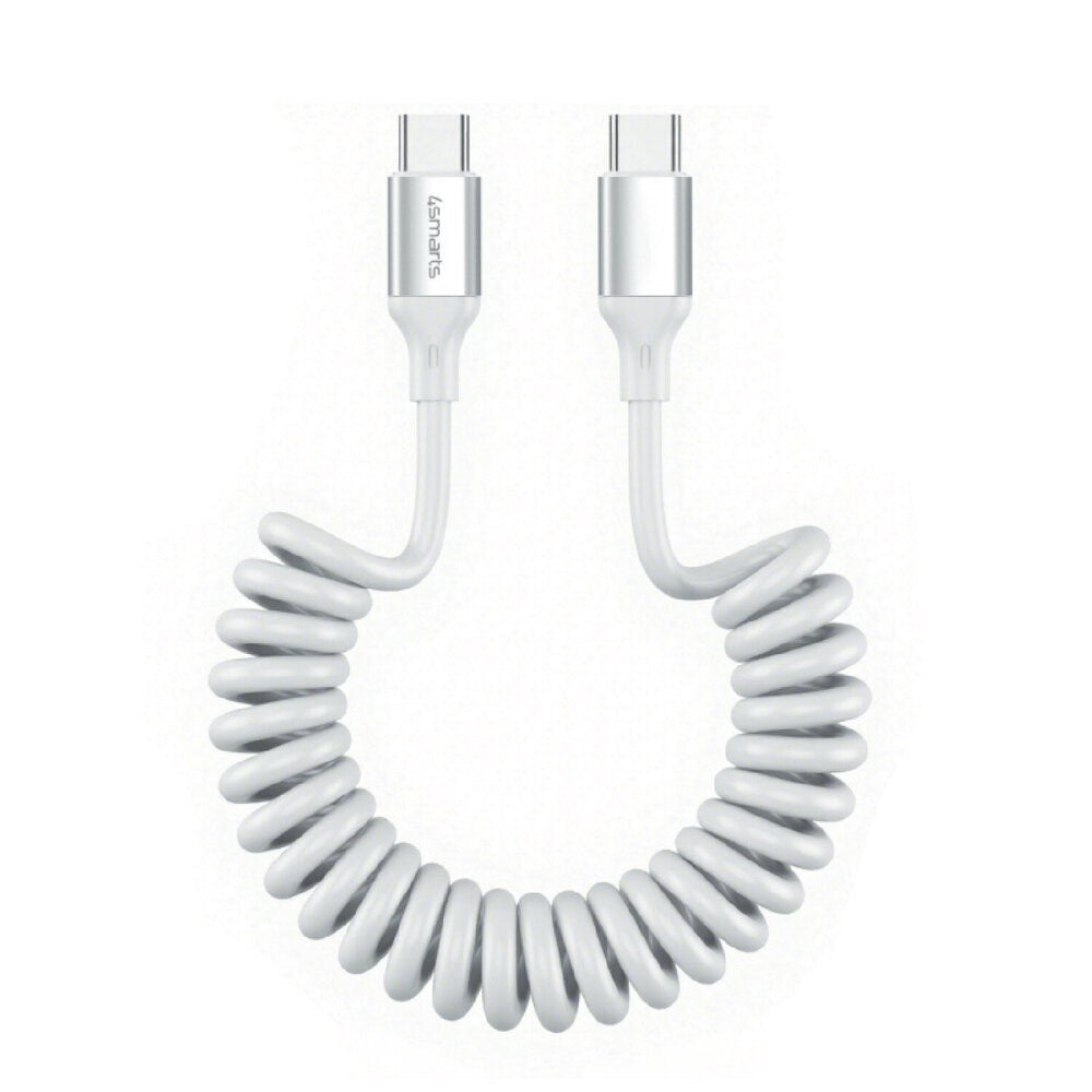 4smarts 100W USB-C til USB-C Kabel – 50 cm – Hvit