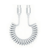 4smarts 240W USB-C til USB-C Kabel – 50 cm – Hvit