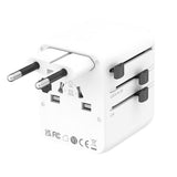 4smarts Nomad Universal Reiseadapter 20W med 2 x USB-C & 1 x USB-A - Hvit