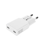 4smarts PDPlug Slim 30W Vegglader med 2 x USB-C - Hvit