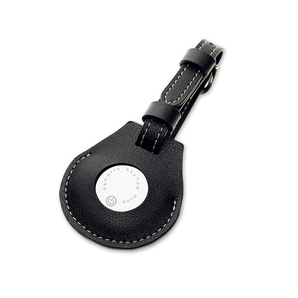 4smarts SkyTag GPS-Tracker inkl. Bagasjelapp - Apple Find My & Android Find Hub - Hvit / Svart