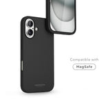Vonmählen iPhone 16 Eco Silikon Deksel - MagSafe Kompatibel - Svart