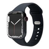 Vonmählen Apple Watch (42/44/SE/45/46/49mm) Classic Band 2 Resirkulert Silikon Reim - Mørk Blå