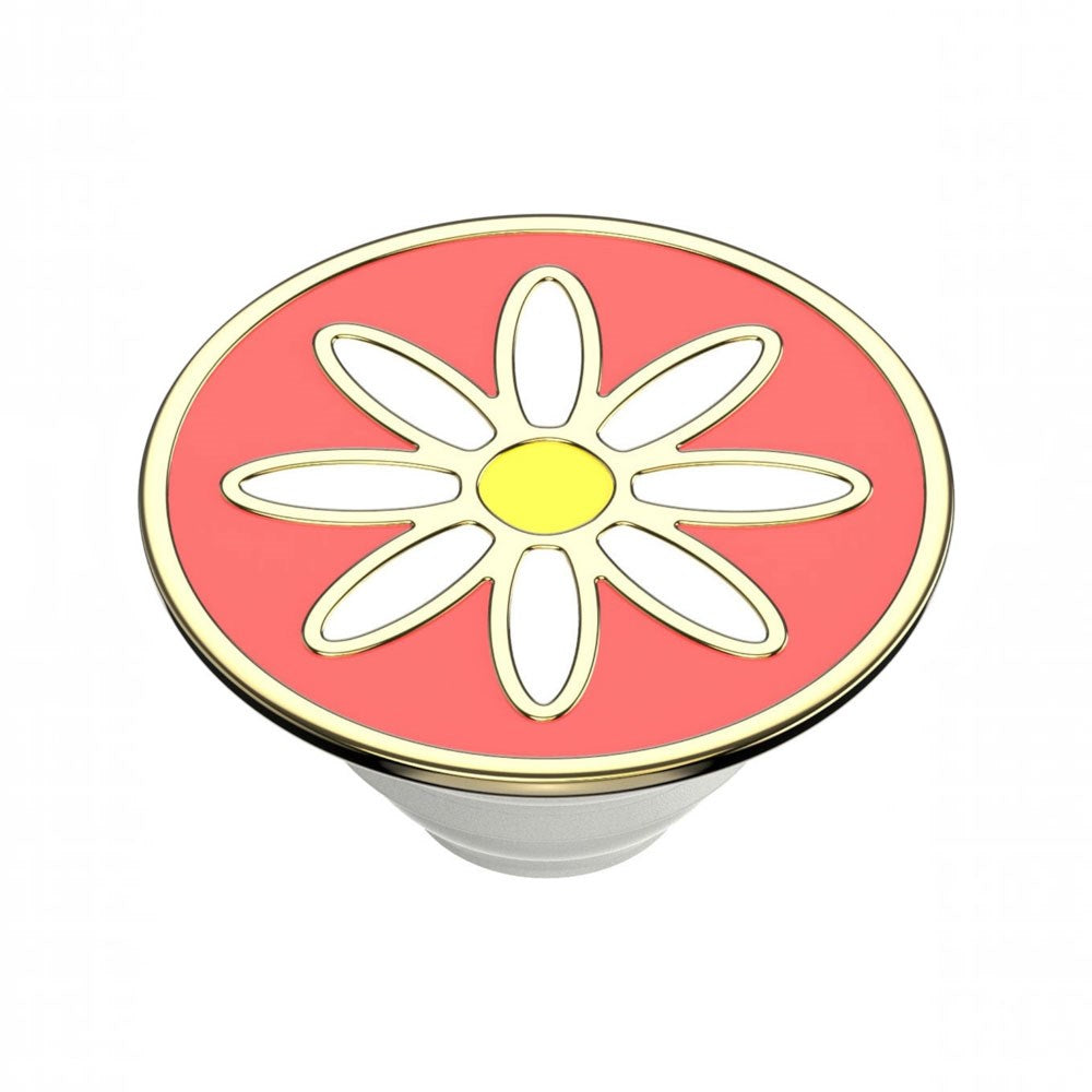 POPSOCKETS PopGrip Avtagbart Grep med Stativfunksjon - Daisy Coral