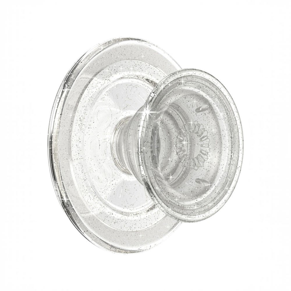 POPSOCKETS PopGrip MagSafe - Stativ og Grep - Clear Glitter