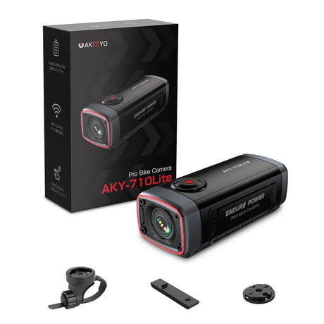 710 Lite Actionkamera for Sykkel AKEEYO - Svart