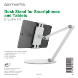 4smarts ErgoFix Holder for Mobil/Nettbrett - Hvit