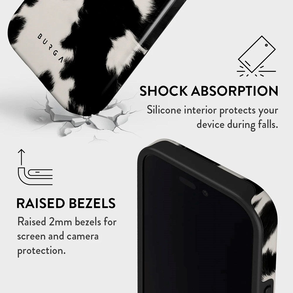 iPhone 16 Burga Tough Fashion Deksel - MagSafe Kompatibel - Achromatic