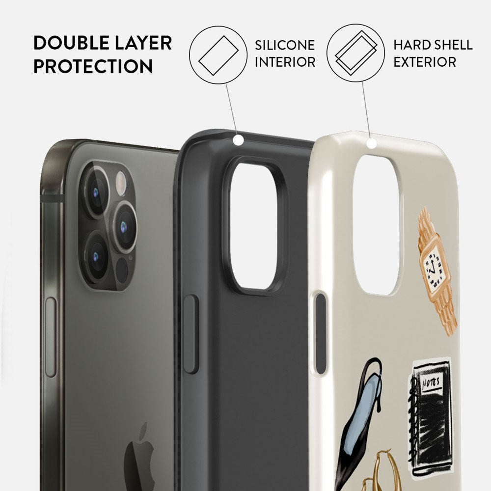 Burga iPhone 12 / 12 Pro Tough Fashion Deksel - Boss Babe