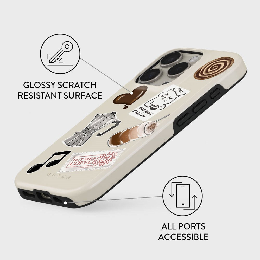Burga iPhone 16 Pro Tough Fashion Deksel - Oat Milk Please
